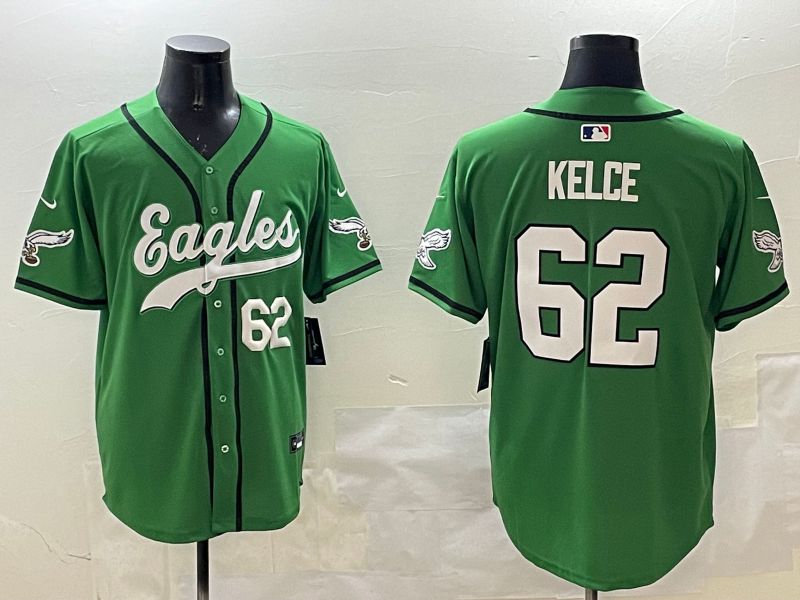 Men Philadelphia Eagles 62 Kelce Green three generations Jointly Name 2025 Nike Limited NFL Jersey style 8